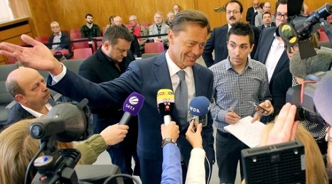 Showman Thomas Middelhoff während Gerichtsverhandlung Showman Thomas Middelhoff während Gerichtsverhandlung