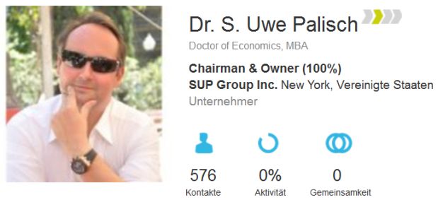 Das Xing-Profil von Dr. Swen Uwe Palisch Das Xing-Profil von Dr. Swen Uwe Palisch