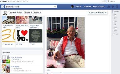 Eckhard Schulz wohnt heute in Dortmund, kommt aber ursprünglich aus dem heute polnischen Stettin, sagt sein Facebook-Profil.