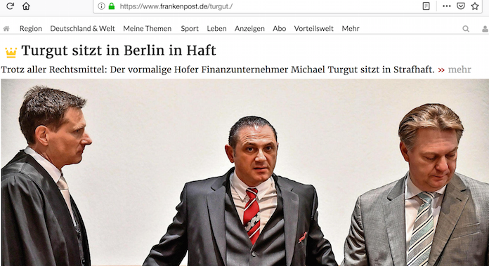  Michael Turgut mit seinen Anwälten Dr. Tobias Liebau (links) und Dr. Marc Langrock (rechts) © Ausriss aus frankenpost.de/turgut./