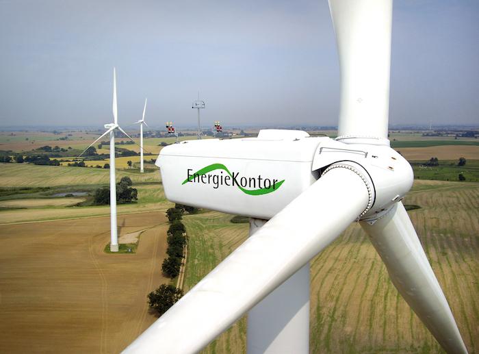 Windrad der Energiekontor AG aus Bremen © Pressefoto Energiekontor AG