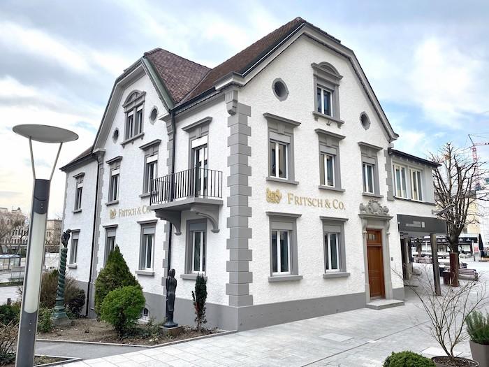 Der Vermögensverwalter Fritsch & Co. in der Fußgängerzone von Vaduz im Fürstentum Liechtenstein © LinkedIn Fritsch & Co.