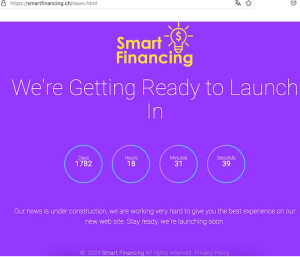 Die nächsten Neuigkeiten gibt es frühestens in 5 Jahren auf der Schweizer Crowdinvesting-Plattform SmartFinancing.ch der MetaSwiss Group AG des serbischen Ex-Investmentankers Arsenije Grgur aus Winterthur © Aktueller Ausriss aus SmartFinancing.ch