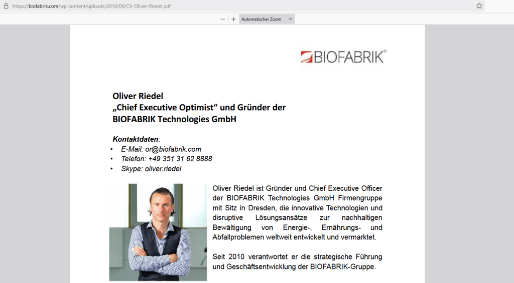 Oliver Riedel - Der Visionär – und sein Versprechen