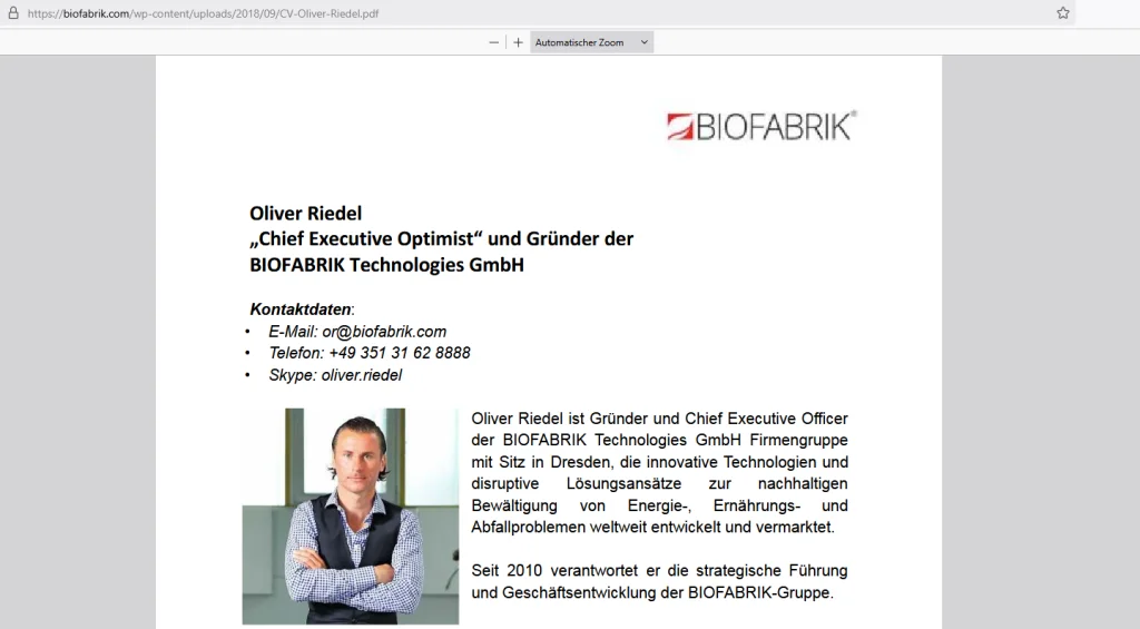 Oliver Riedel - Der Visionär – und sein Versprechen