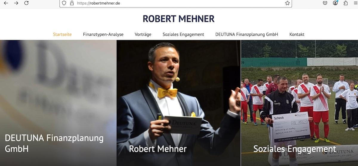 Robert Mehner - Gründer und geschäftsführender Gesellschafter der Deutuna Finanzplanung GmbH